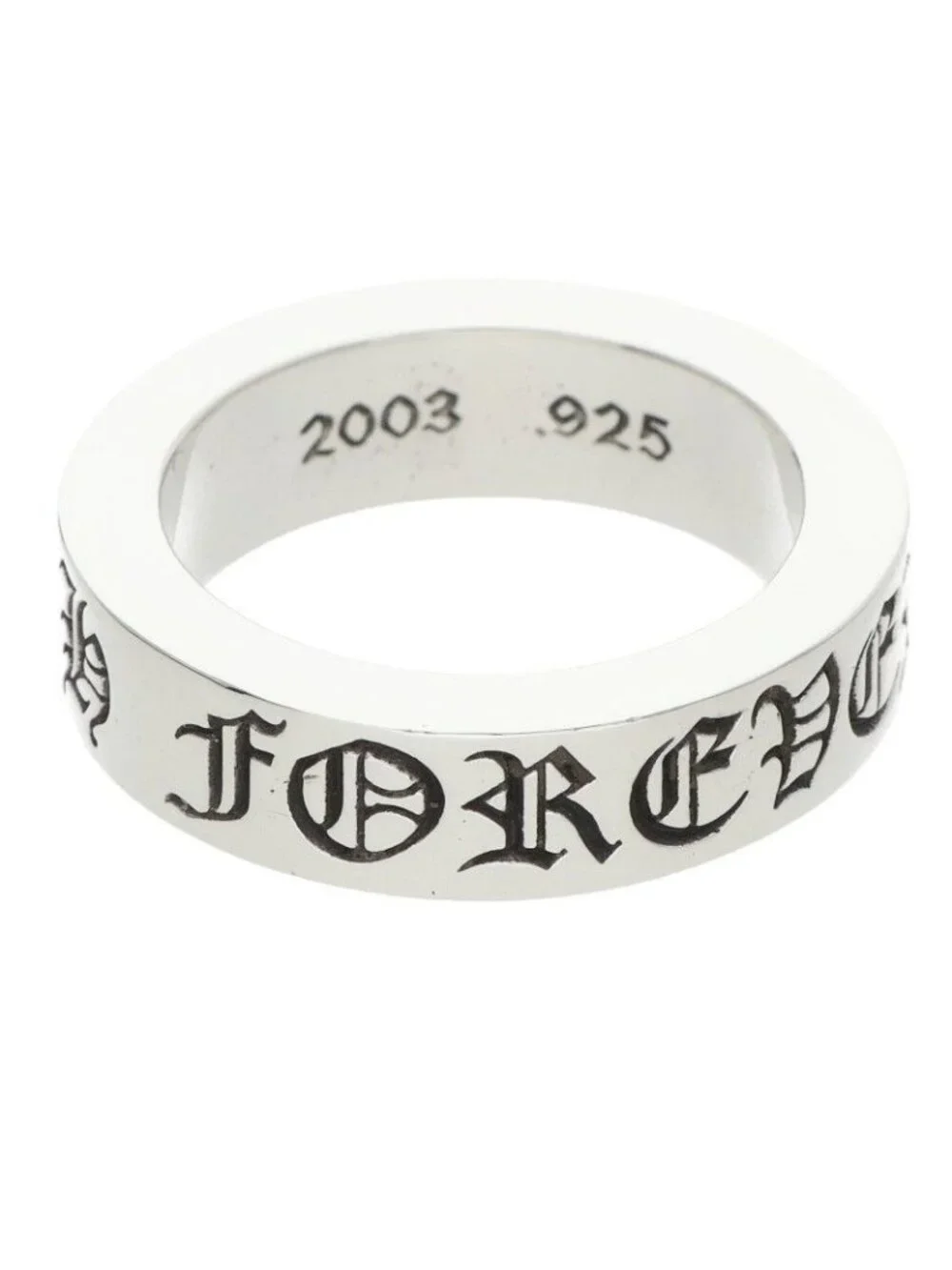 Chrome Hearts Spacer Forever Silver Ring